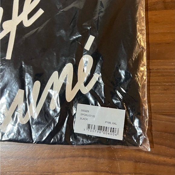 Maison Kitsuné Cafe Kitsune CLASSIC T-SHIRT Black Tee Men’s Size XXL - Picture 9 of 11